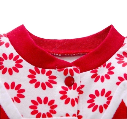 Lovely Red Animal Printed Baby Girl Rompers 100% Cotton Baby Child Clothes