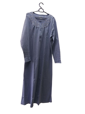 2019 Wholesale women's interlock night dress new products with shinning silver embroidery