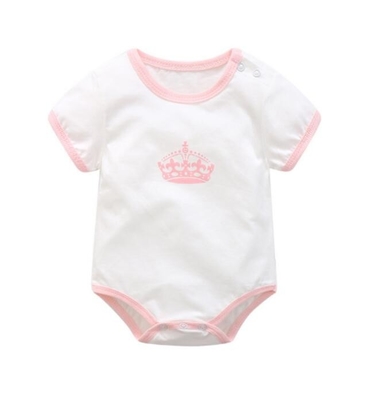 Couleur confortable 130GSM - 200GSM des combinaisons PMS de douille de short de bébé garçon