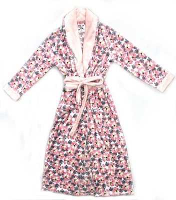 le pyjama 100% mou de dames de polyester de l'ouatine 260G place la robe longue de nuit partout dans la copie