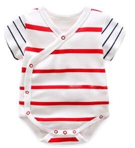 Usage 100% unisexe de bébé d'été de coton de 180 G avec partout dans des copies Placket