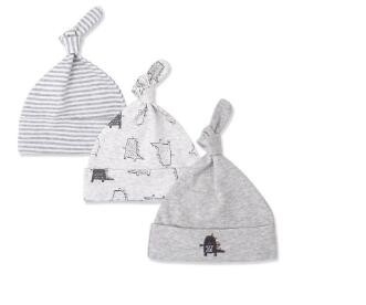 Le bébé nouveau-né unisexe couvre les chapeaux tricotés par bébé nouveau-né avec la broderie d'impression