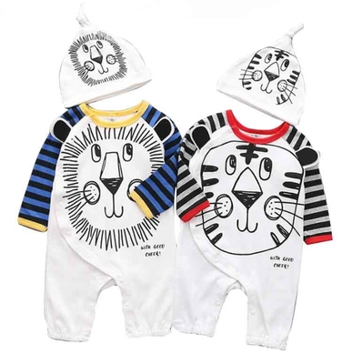 L'habillement 100% épais de bébé de vêtements d'enfants d'automne de coton place l'habillement de combinaison de bébé