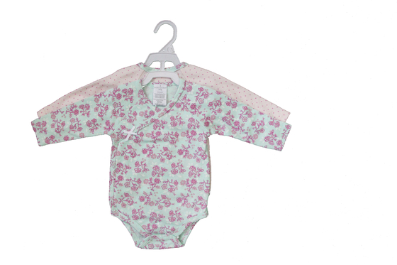 Coton en deux pièces d'Onesies 60% de longue douille de bébé garçon favorable à l'environnement
