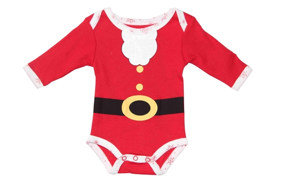 Noël 100% nouveau-né de vêtements unisexes d'enfants de coton Onesie avec la copie en caoutchouc